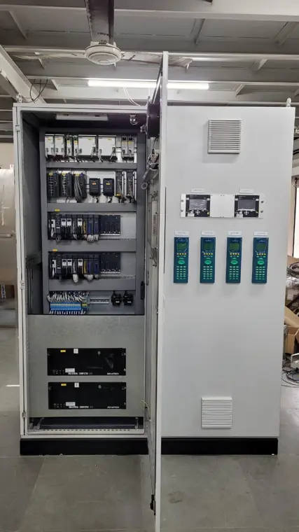 Control panel front with HMI